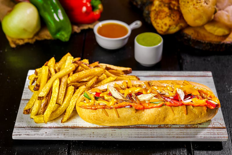 Classic chicken sandwich with honey butter and mild seasoning